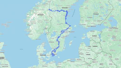 Route Teil 1 Schweden_v