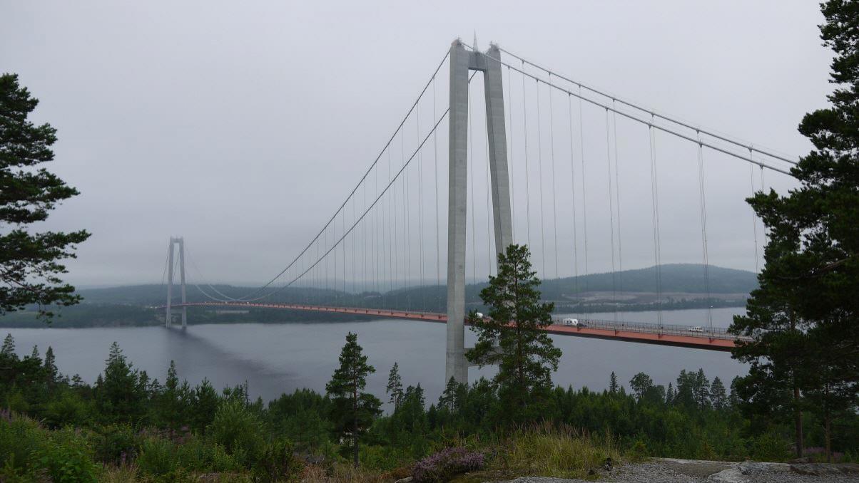 Blick auf die Högakustenbron