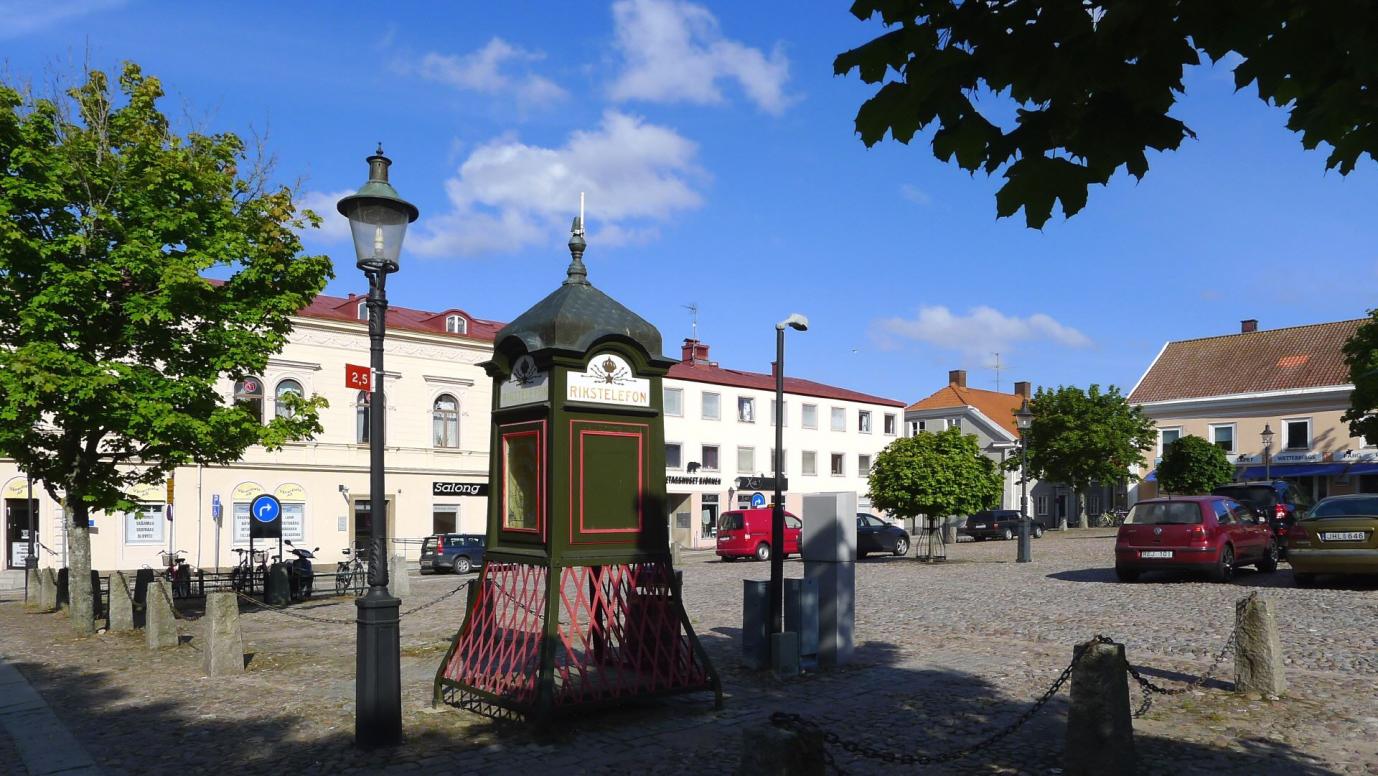 Mariestad, alte Telefonzelle (Rikstelefon)
