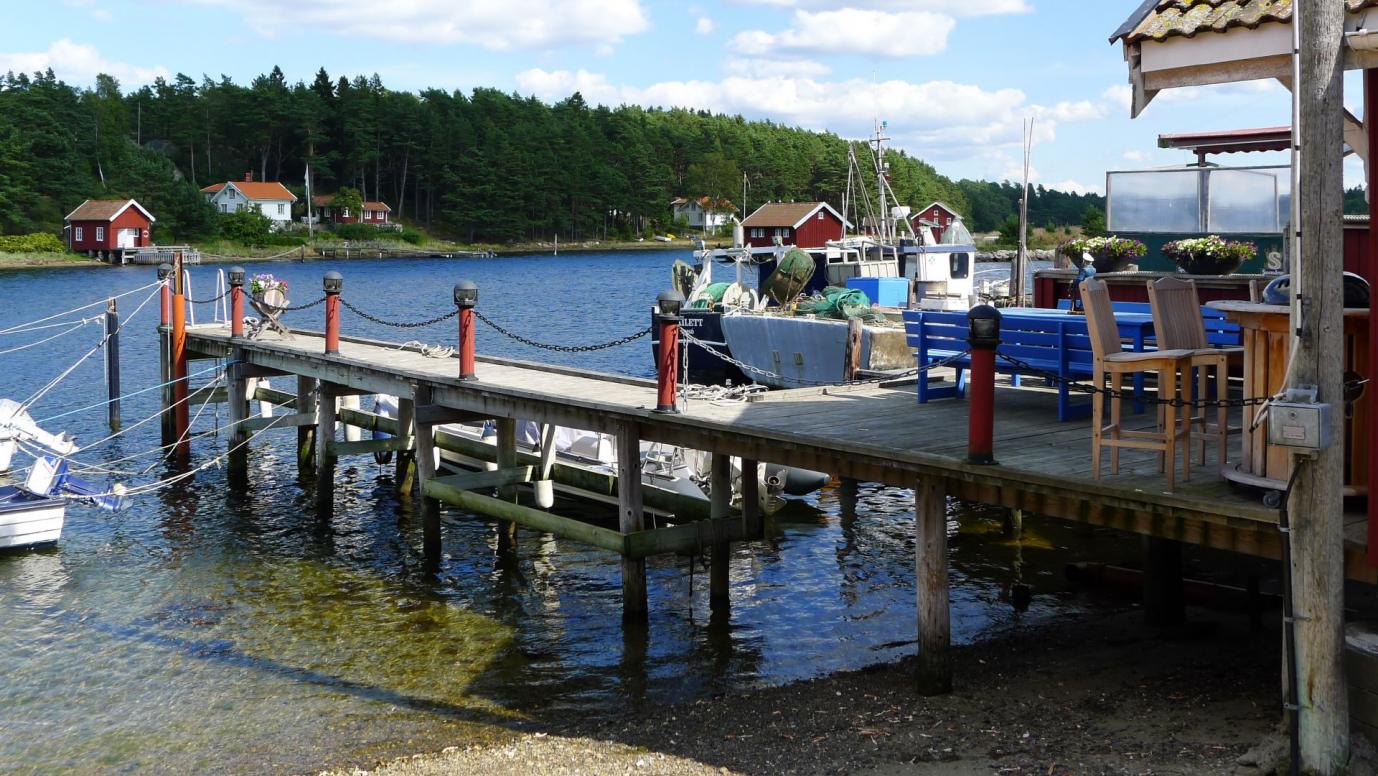 beschaulicher Hafen auf der Insel Råssö