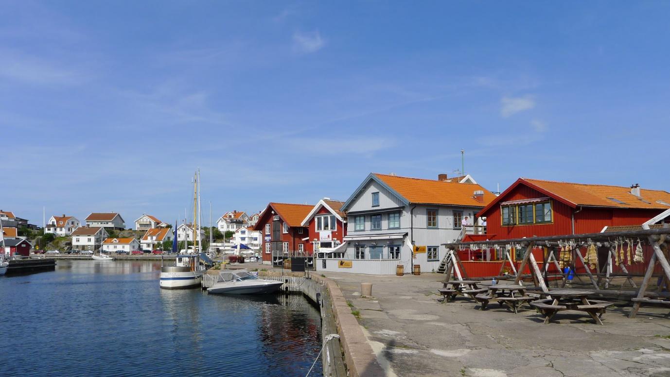 am Hafen von Mollösund
