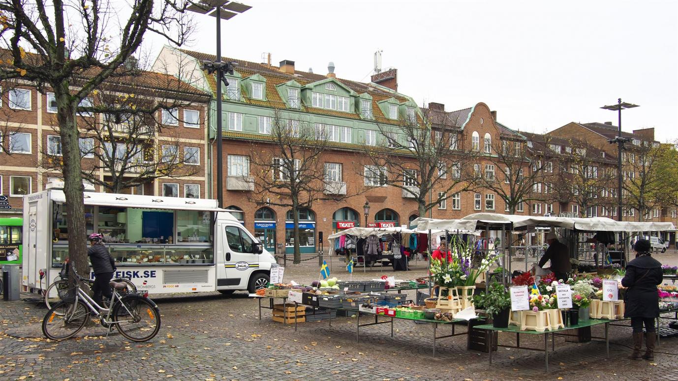 Marktplatz von Ängelholm