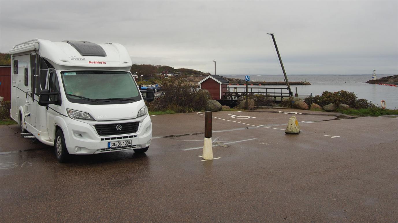 am Stellplatz "Marina Grötvik"