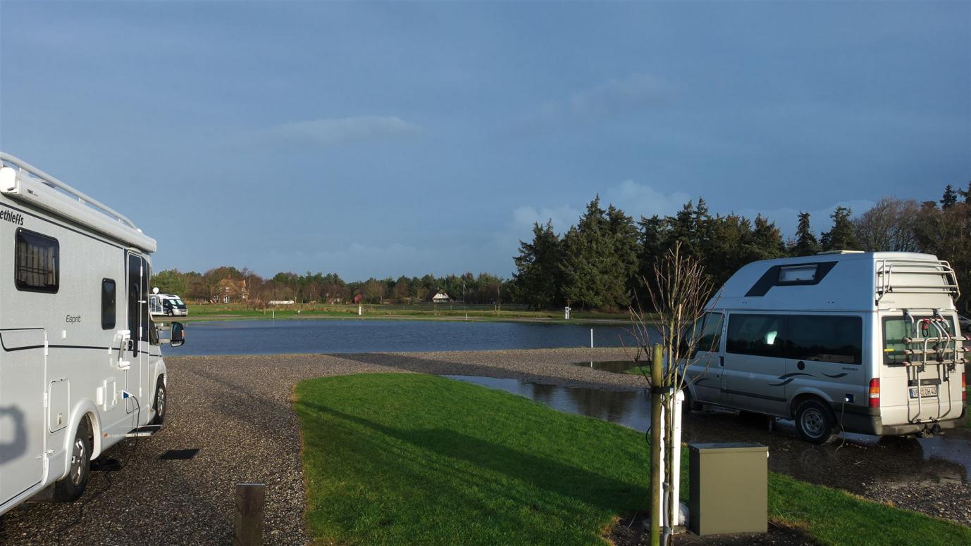 morgens am Stellplatz "Oasen Rømø"