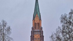 241226-06v Schleswig - Abendspaziergang ... Blick zur Domkirche