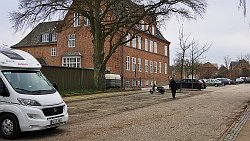 161229-11v Tønder - Parkplatz an der Polizeiwache