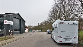 240326-04v Aalborg - Parkplatz im Hafengebiet (2 km ins Zentrum bzw. Altstadt)