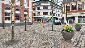 240401-10v Lemvig - Stadtbummel am Ostermontag ... schöne Osterdeko