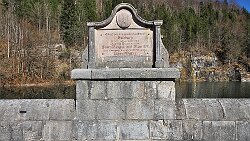 250306-012v Adnet - an der Staumauer vom Wiestalstausee mit dem Speicherkraftwerk